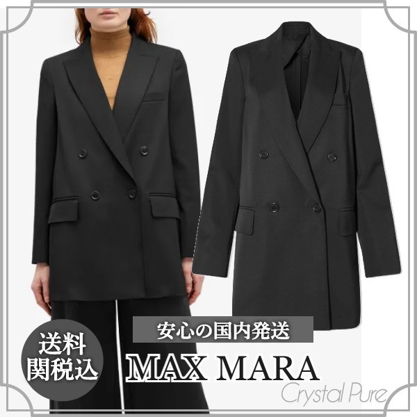 【MAX MARA】ダブルブレスト ブレザー ウール【送料関税込】