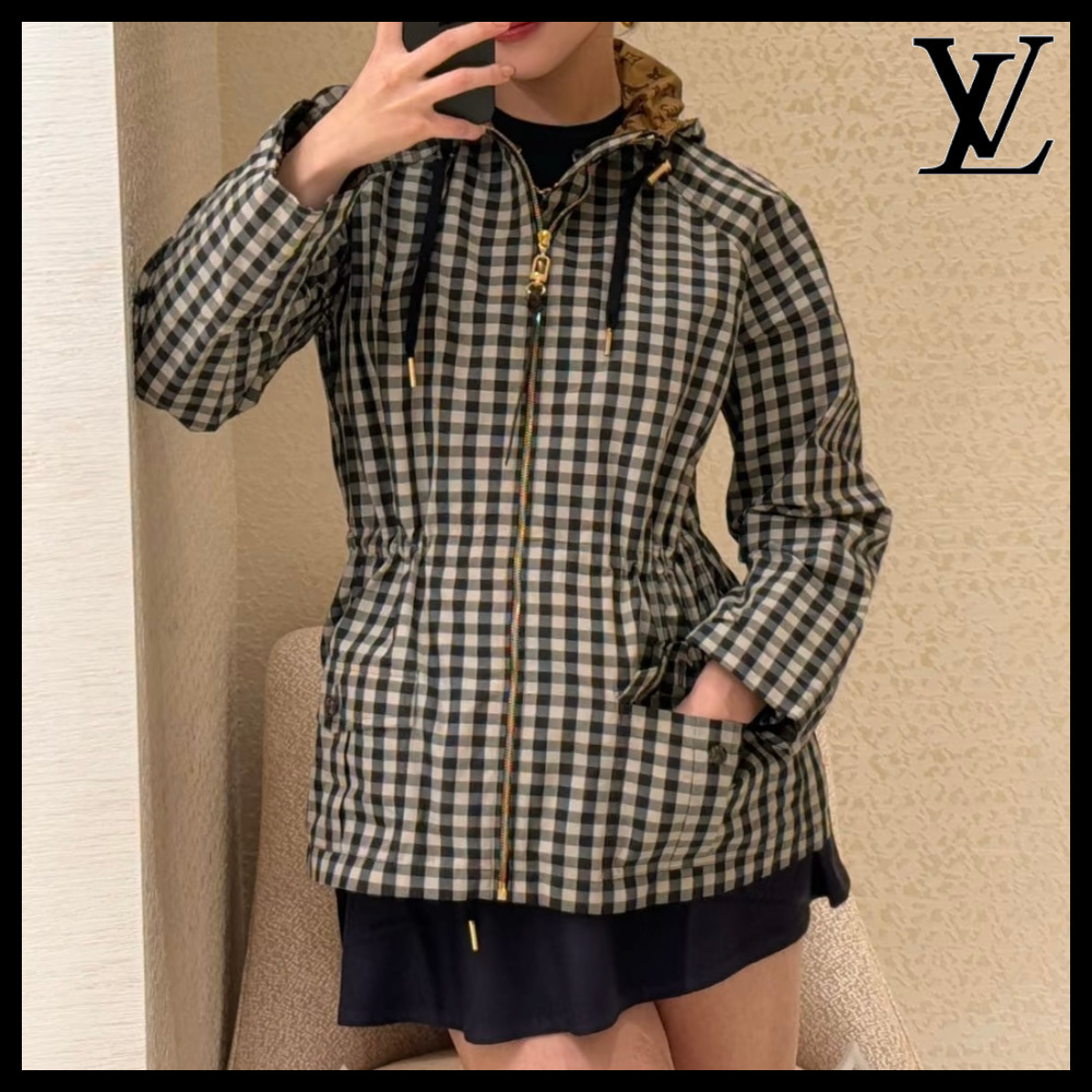 【チェック柄がお洒落♪】Louis Vuitton★パーカジャケット