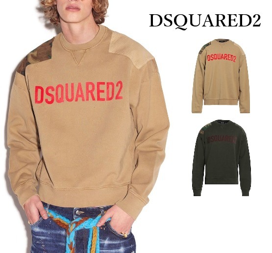 関税込◆DSQUARED2 D2 PATCH CIPRO SWEATSHIRT ロゴ スウェット
