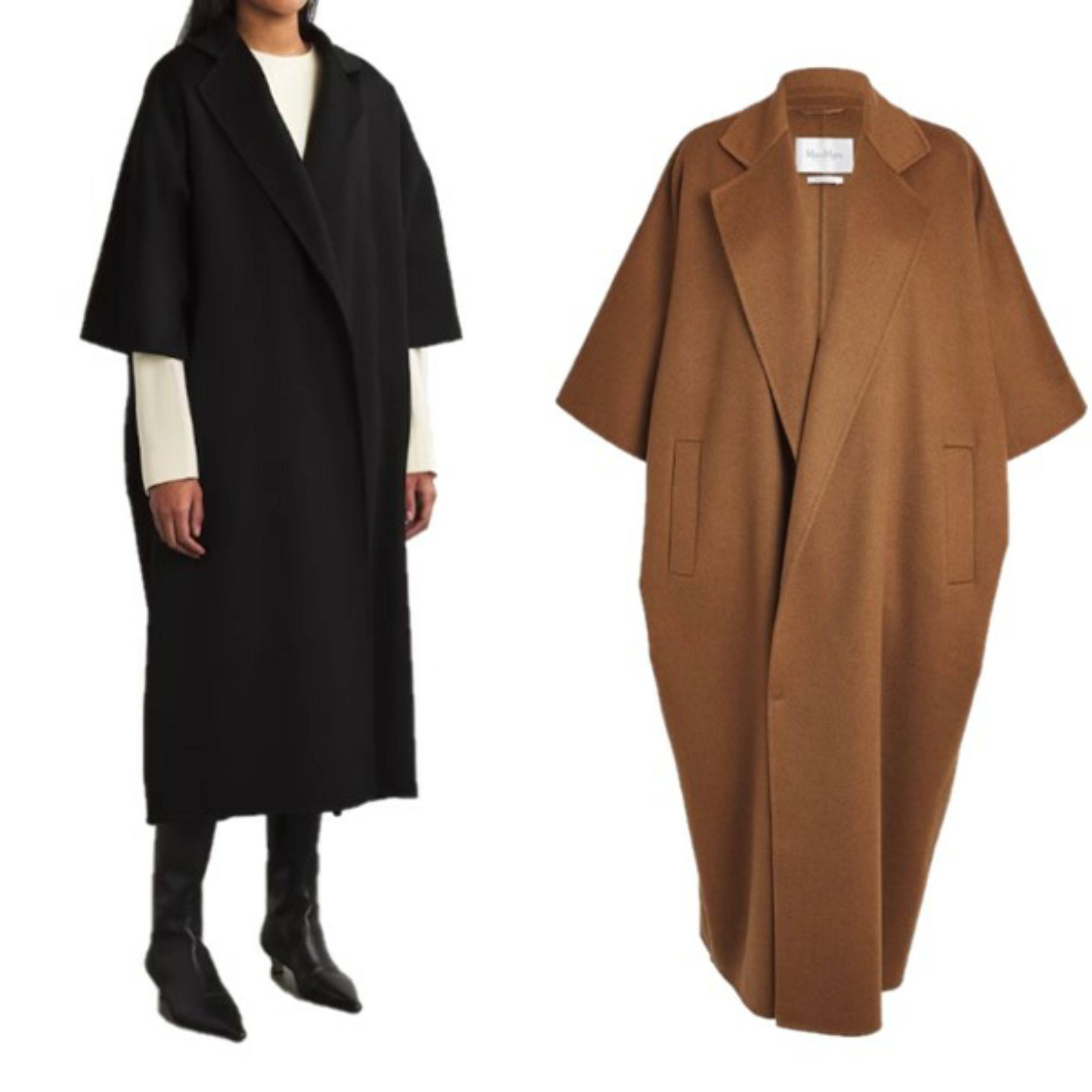☆MaxMara☆入手困難☆エレガントCamel Drap Cape Coat/GITANO