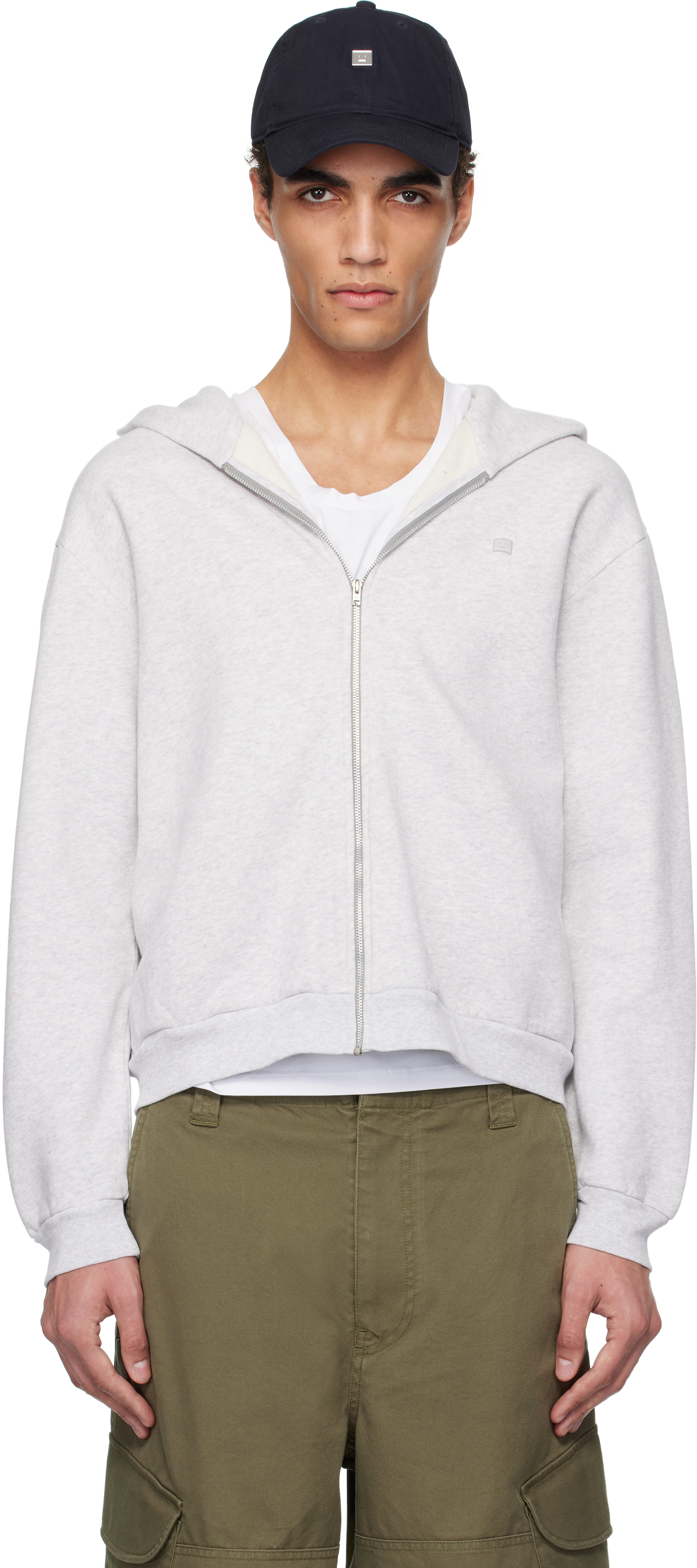 【関税込み】Acne Studios グレー ジップフーディ