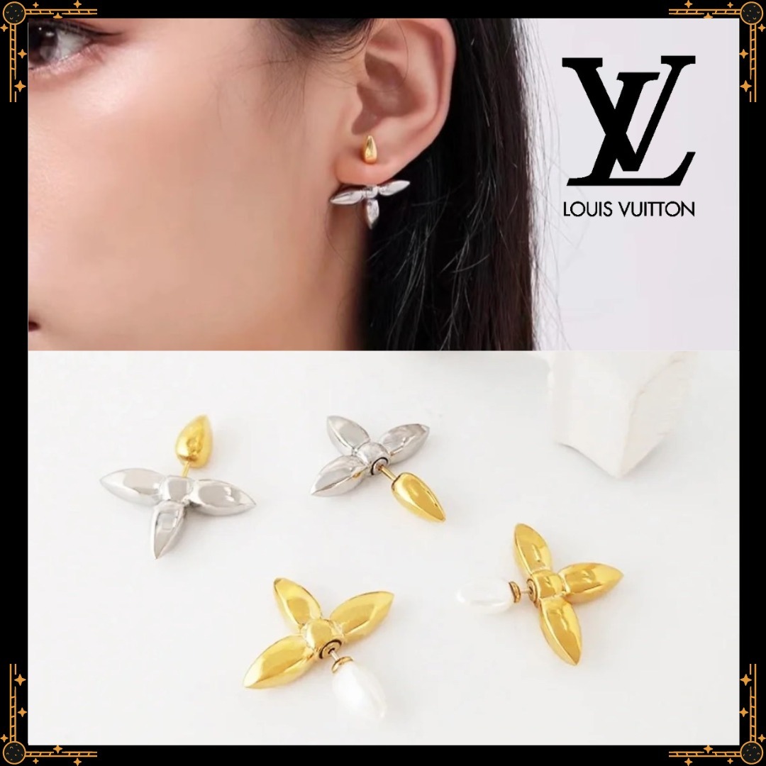 【上品なアクセントとして】LV ピアス・ルイゼット