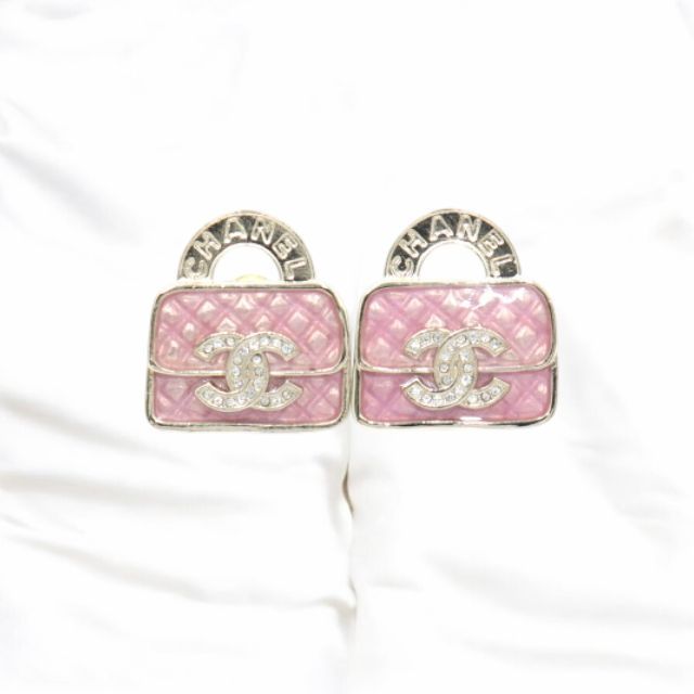 CHANEL* シャネル クリスタルバッグ ピアス