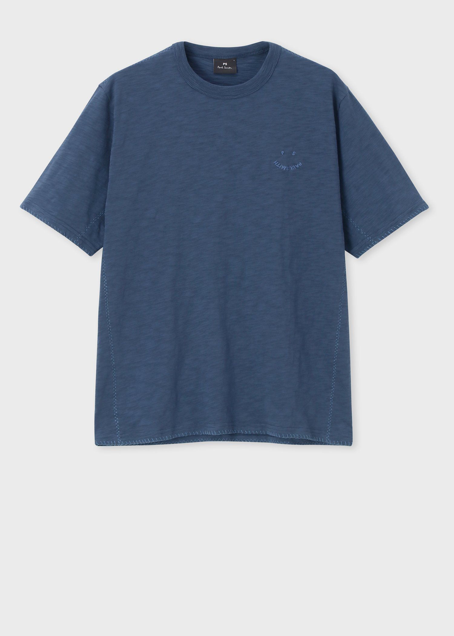 【国内発☆安心】\"Happy\" ブランケットエンブロイダリー Tシャツ