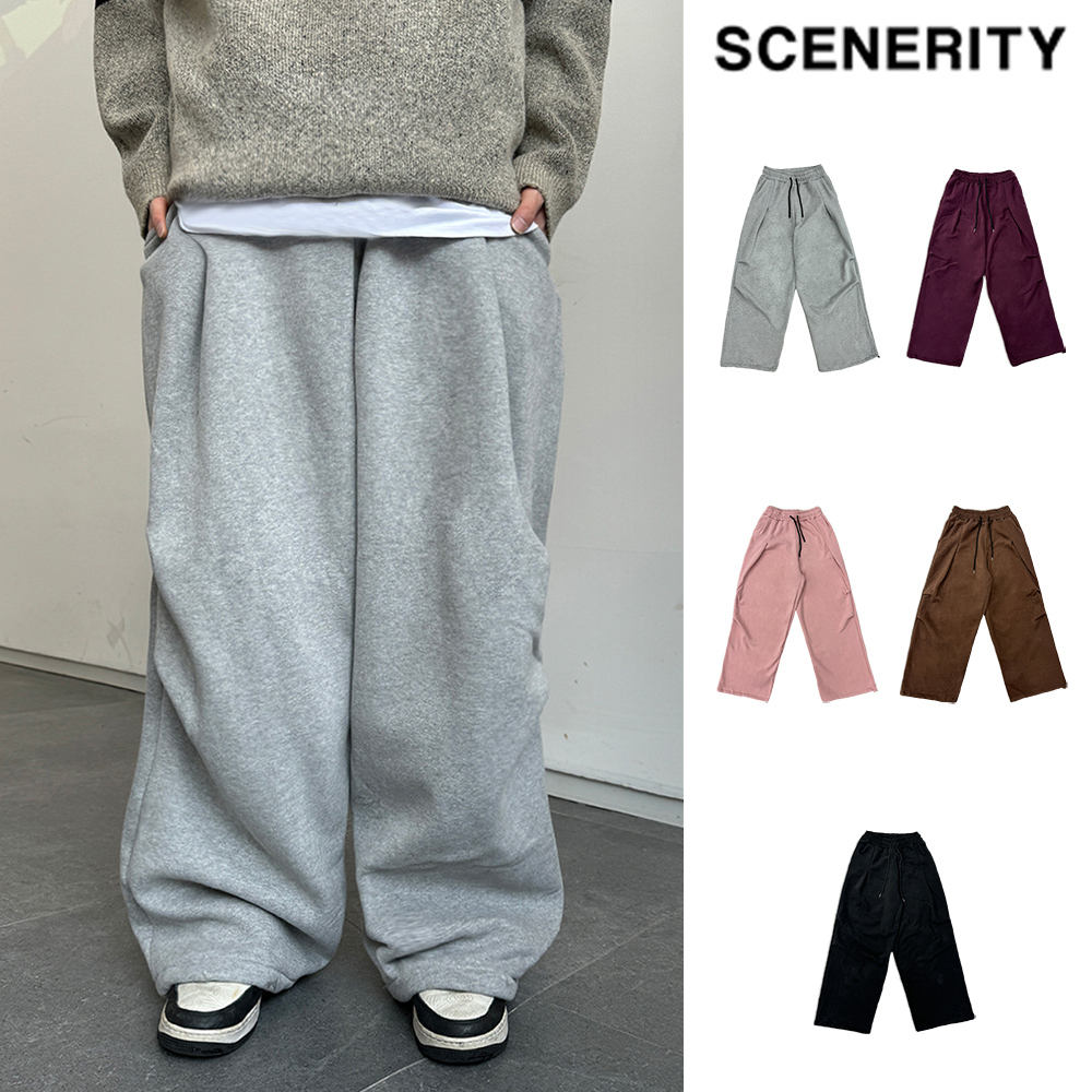 【SCENERITY】Honi Wide Pintuck Pants