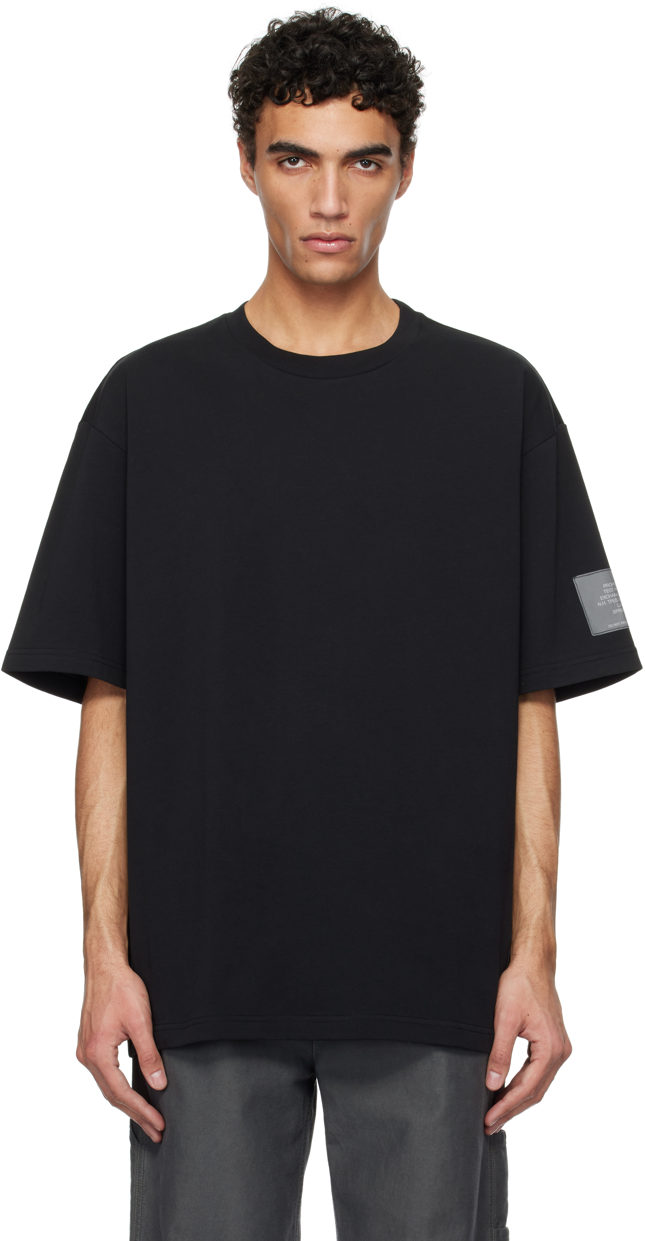 【関税込み】N.Hoolywood ブラック ロゴパッチ Tシャツ