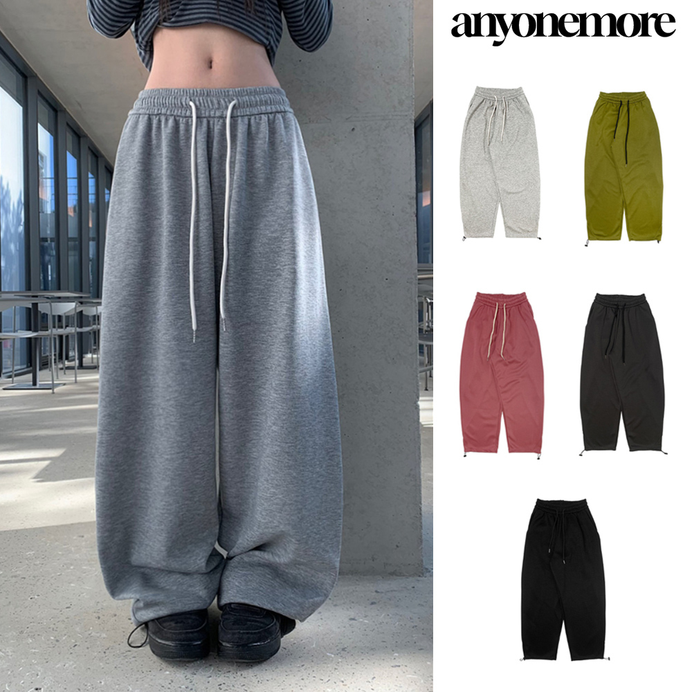 【Anyone more】The Hip Cut Wide Training Pants