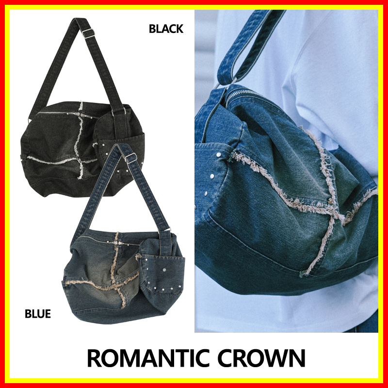[ROMANTIC CROWN] DENIM BARREL BAG /追跡付