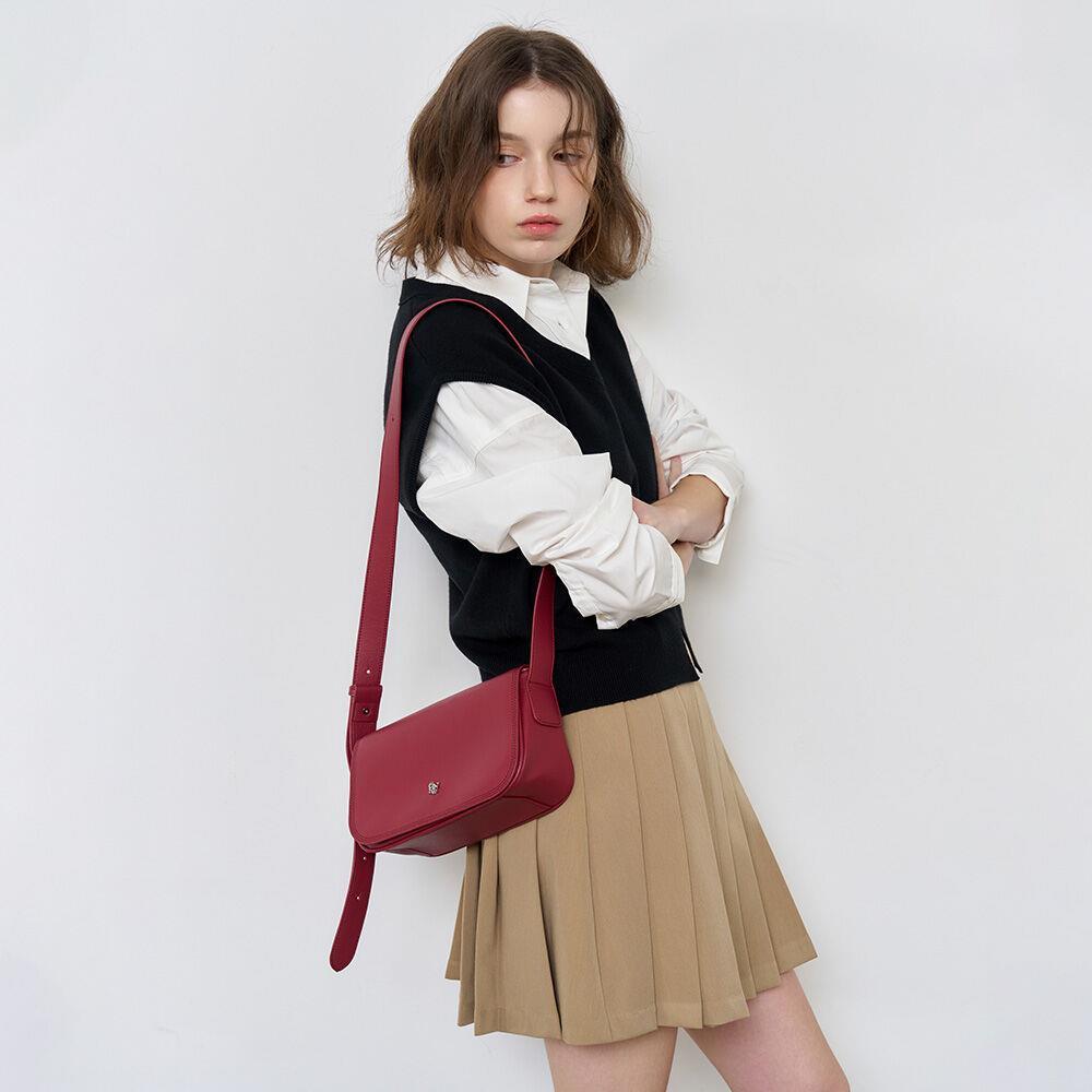 ★GENERAL IDEA★ WOMAN GNRL Eco Leather Two Way Bag [BURGUND