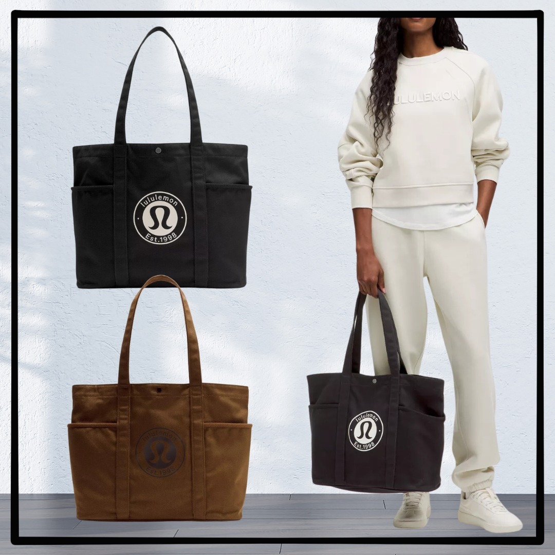 【lululemon】Daily Multi-Pocket Canvas Tote Bag 20L/Logo