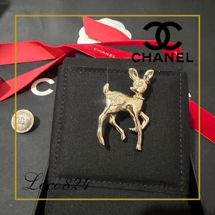 【可愛すぎる♡】シャネル CHANEL ブローチ 華やか バンビ