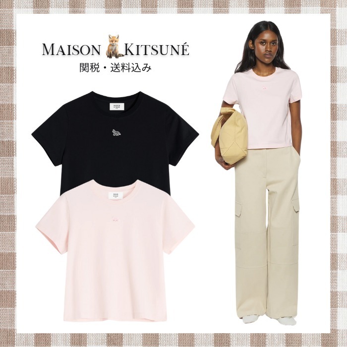 MAISON KITSUNE ベイビーフォックス パッチ ベイビー Tシャツ