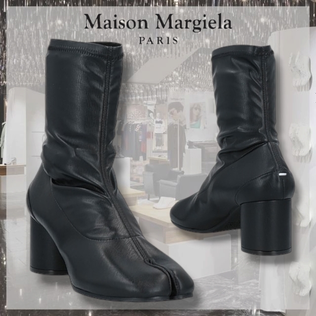 Maison Margiela* マルジェラ ショートブーツ 無地 ブラック