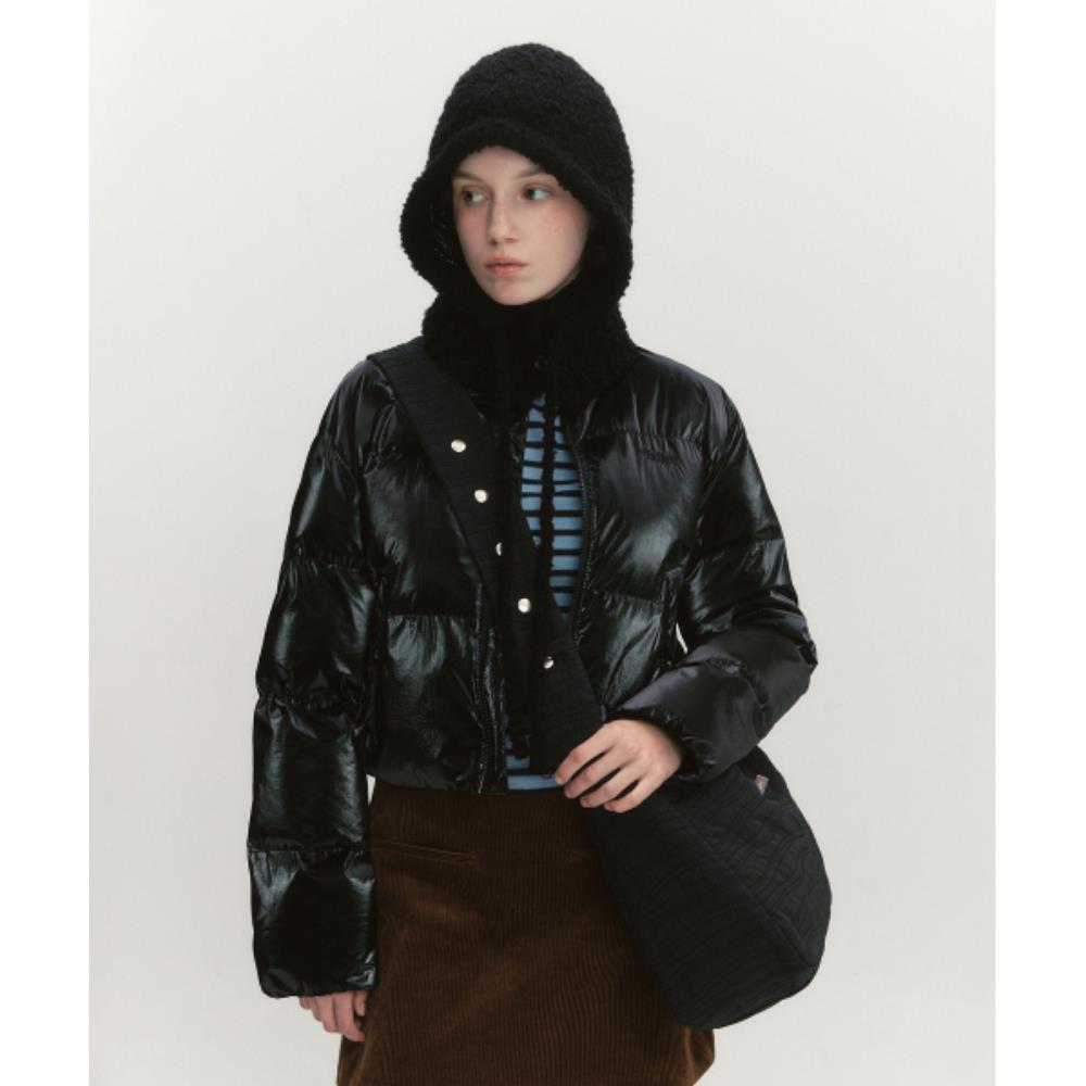 ●Fallett● Big Hobo Bag Black FA2403BG02BK