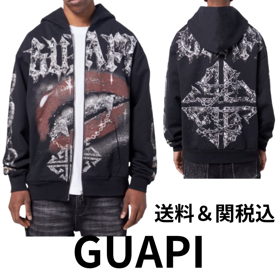 送料＆関税込 ◆GUAPI◆ チェーンジップパーカー