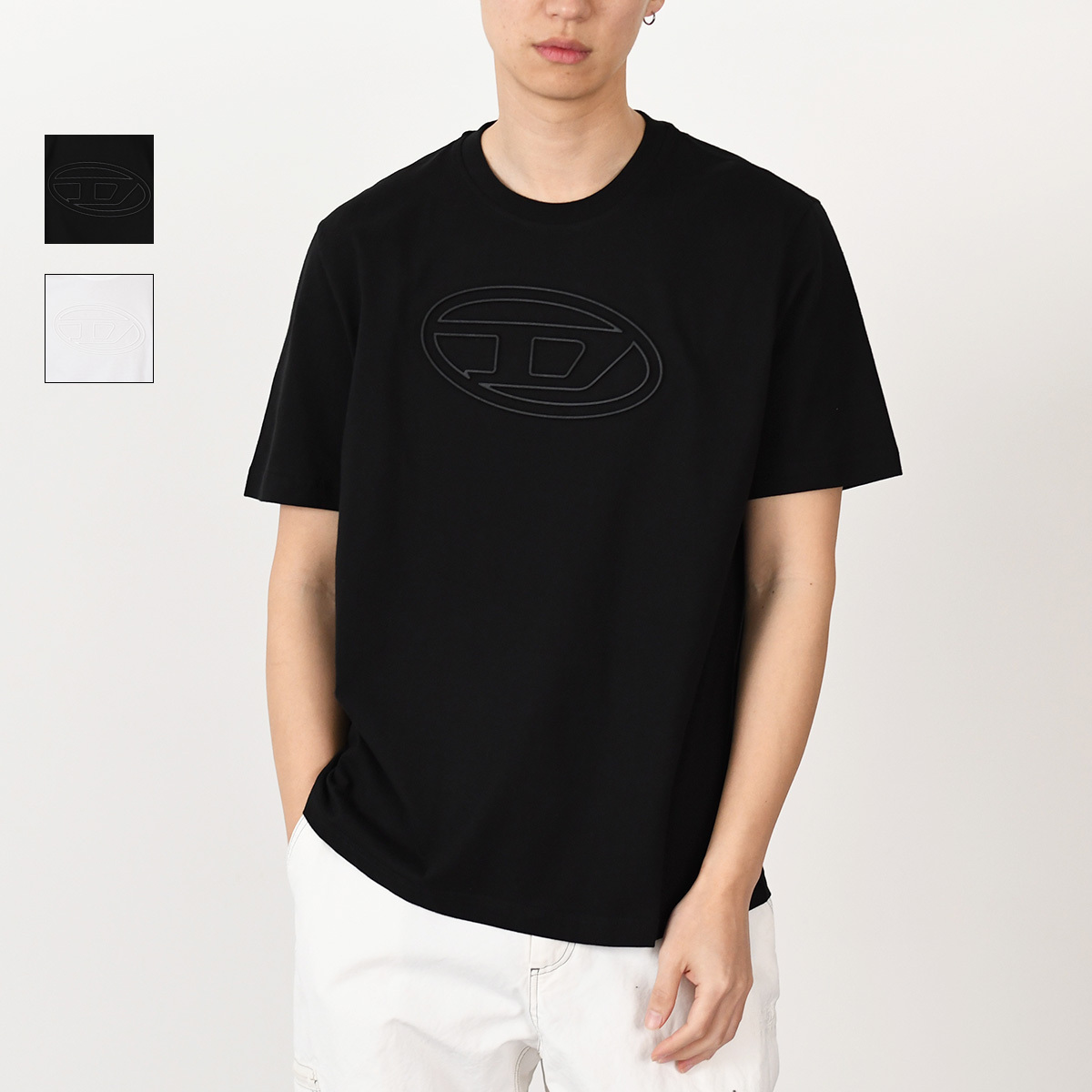 【国内即発】DIESEL T-ADJUSTBIGOVAL コットンジャージーTシャツ