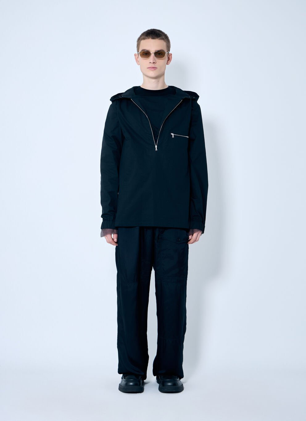 Dries Van Noten★ハーフジップパーカー フーディ 送関込み Dries Van Noten☆ハーフジップパーカー フーディ 送関込み