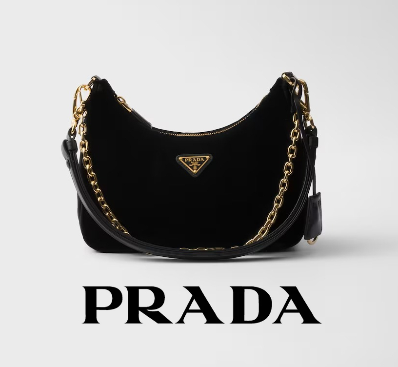 Re-Edition ベルベット ミニバッグ PRADA ブラック