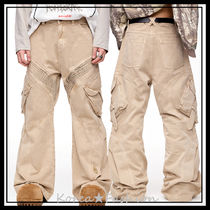 PEOPLESTYLE フェイクレイヤード カーゴパンツ 迷彩 切替 個性的 GENXDER】カーゴレイヤードパンツ[品番：XT000012267]｜aimoha