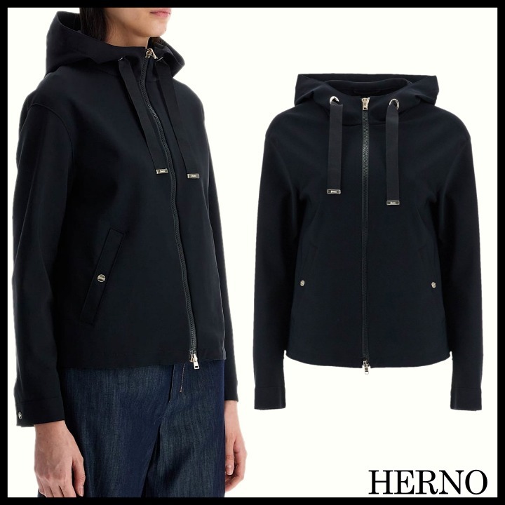 関税送料込◆HERNO ヘルノ◆ジップアップ フード付き ジャケット