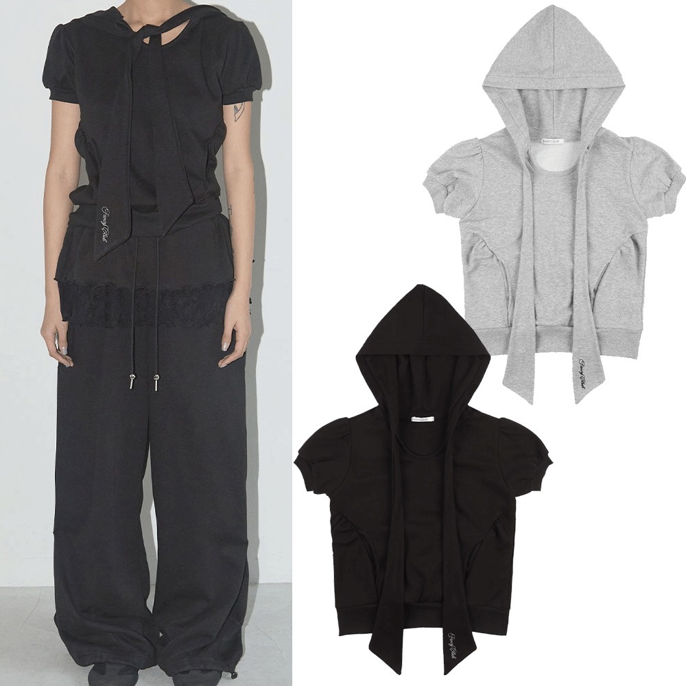 ★NASTY FANCY CLUB★PUFF ROUND SCARF HOODIE