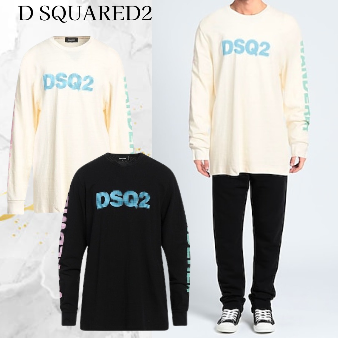 D SQUARED2☆長袖 コットン ロゴ スウェット