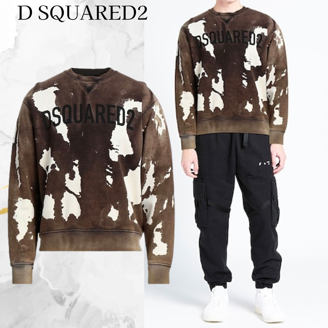D SQUARED2☆長袖 ロゴ バイカラー スウェット