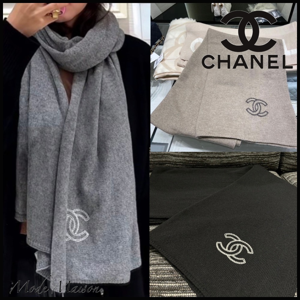 【CCロゴが可愛い♪】CHANEL マフラー スカーフ