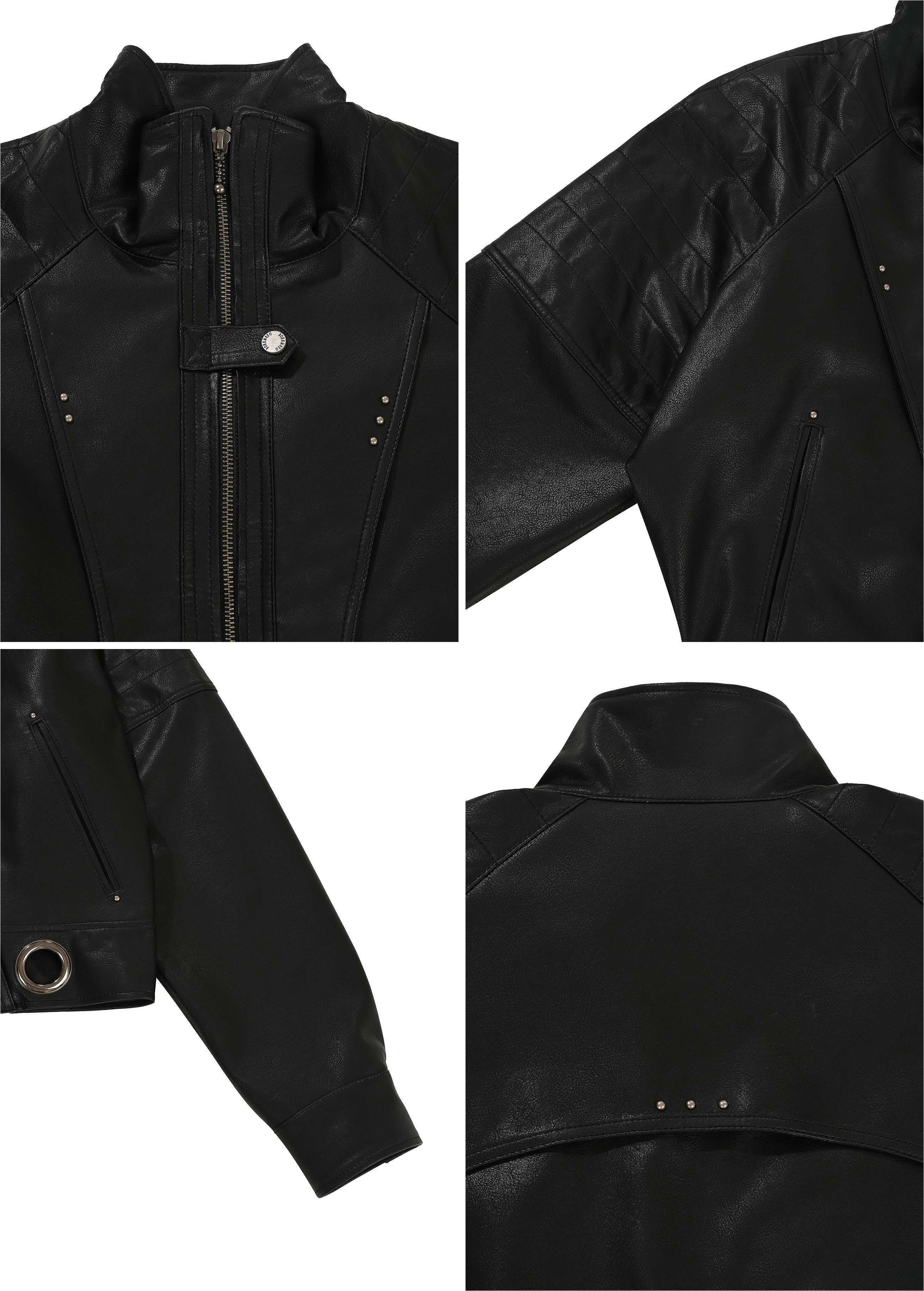 【BOHEMSEO】\"25SS\" MOTORCYCLE LEATHER JACKET [正規品]