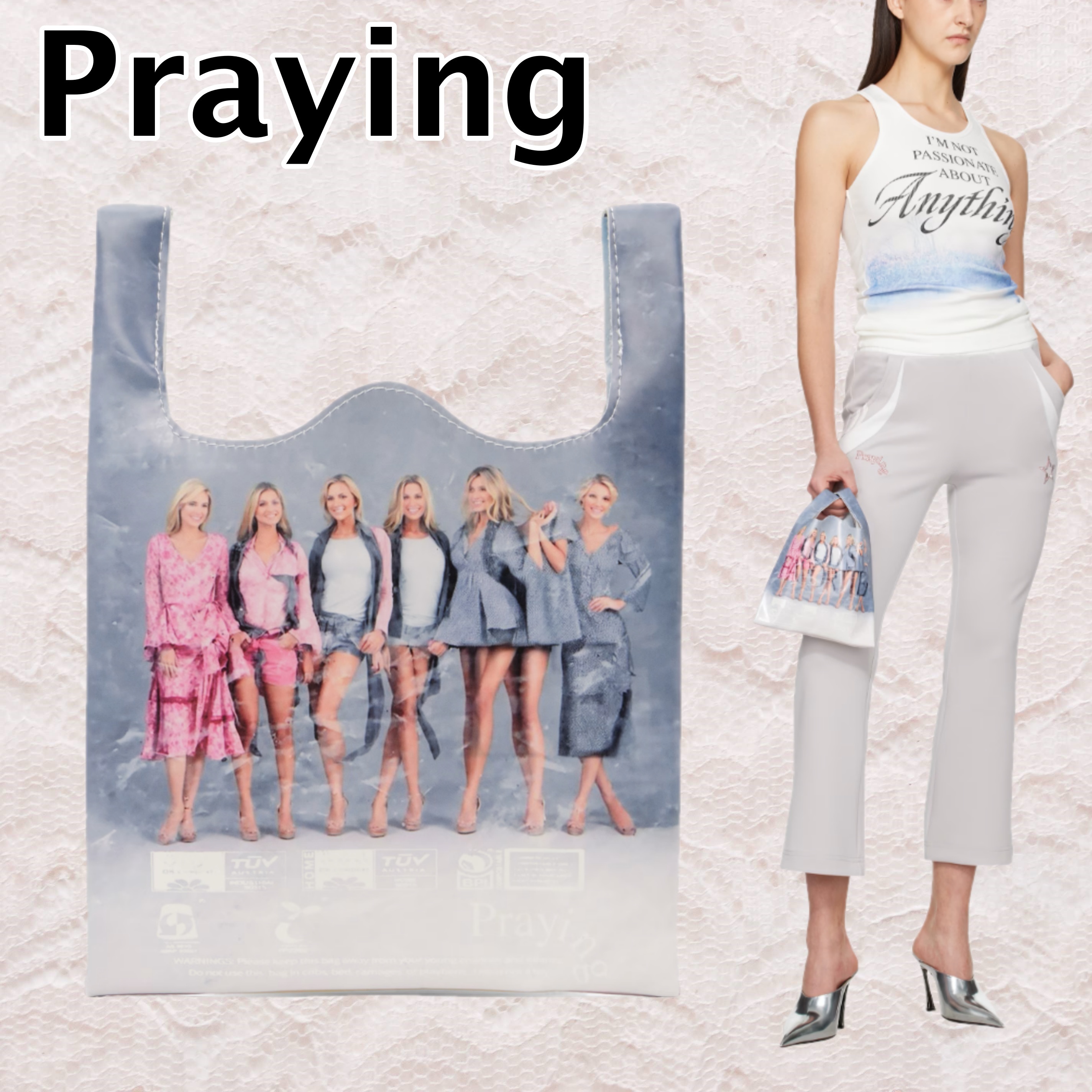 【PRAYING】 God's Favorite Airport トートバッグ