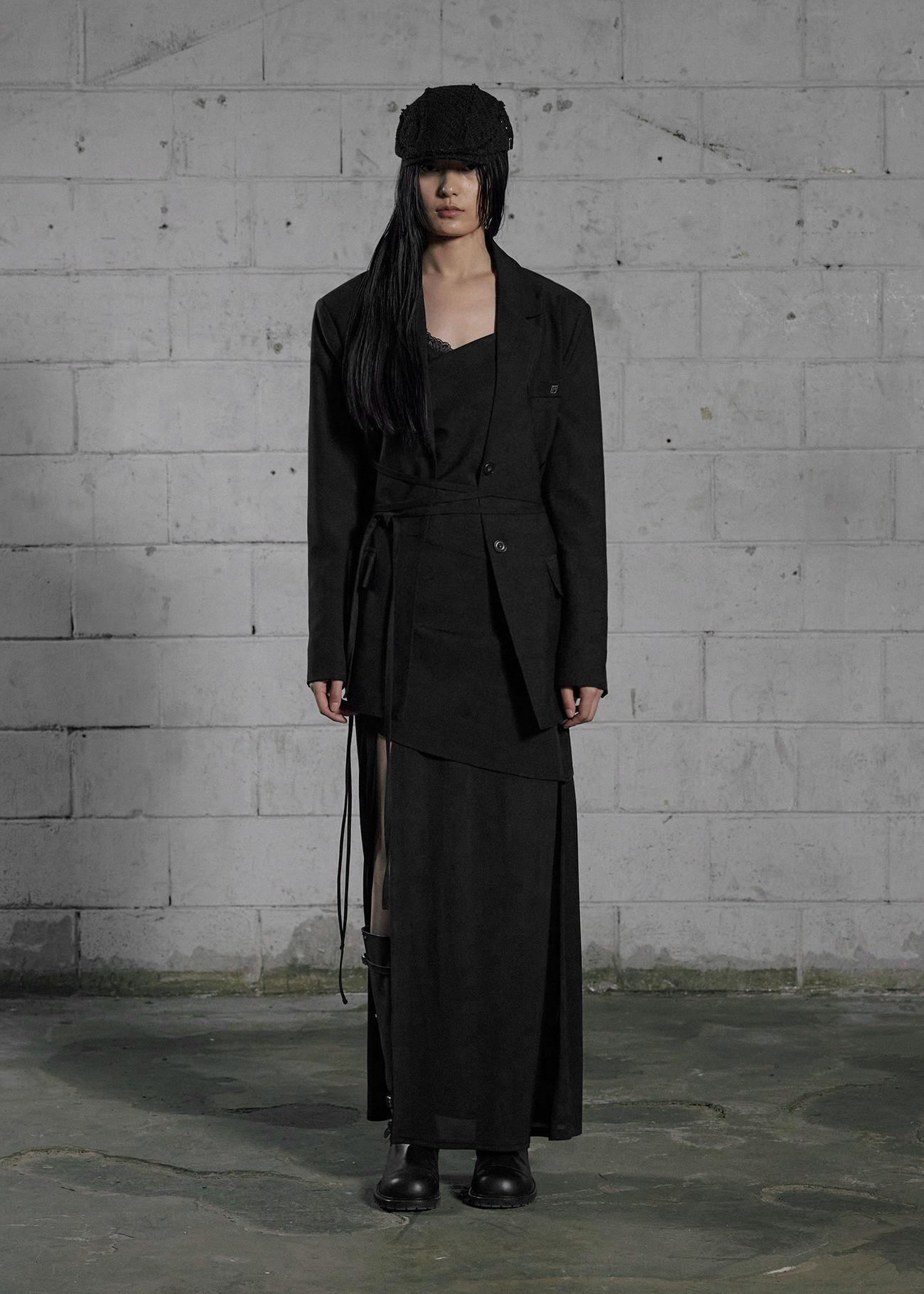【BOHEMSEO】\"25SS\" WAIST TIED SINGLE BLAZER [正規品]