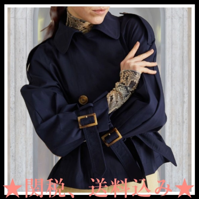 DT★Max Mara★uragano ピュアコットンショートトレンチコート