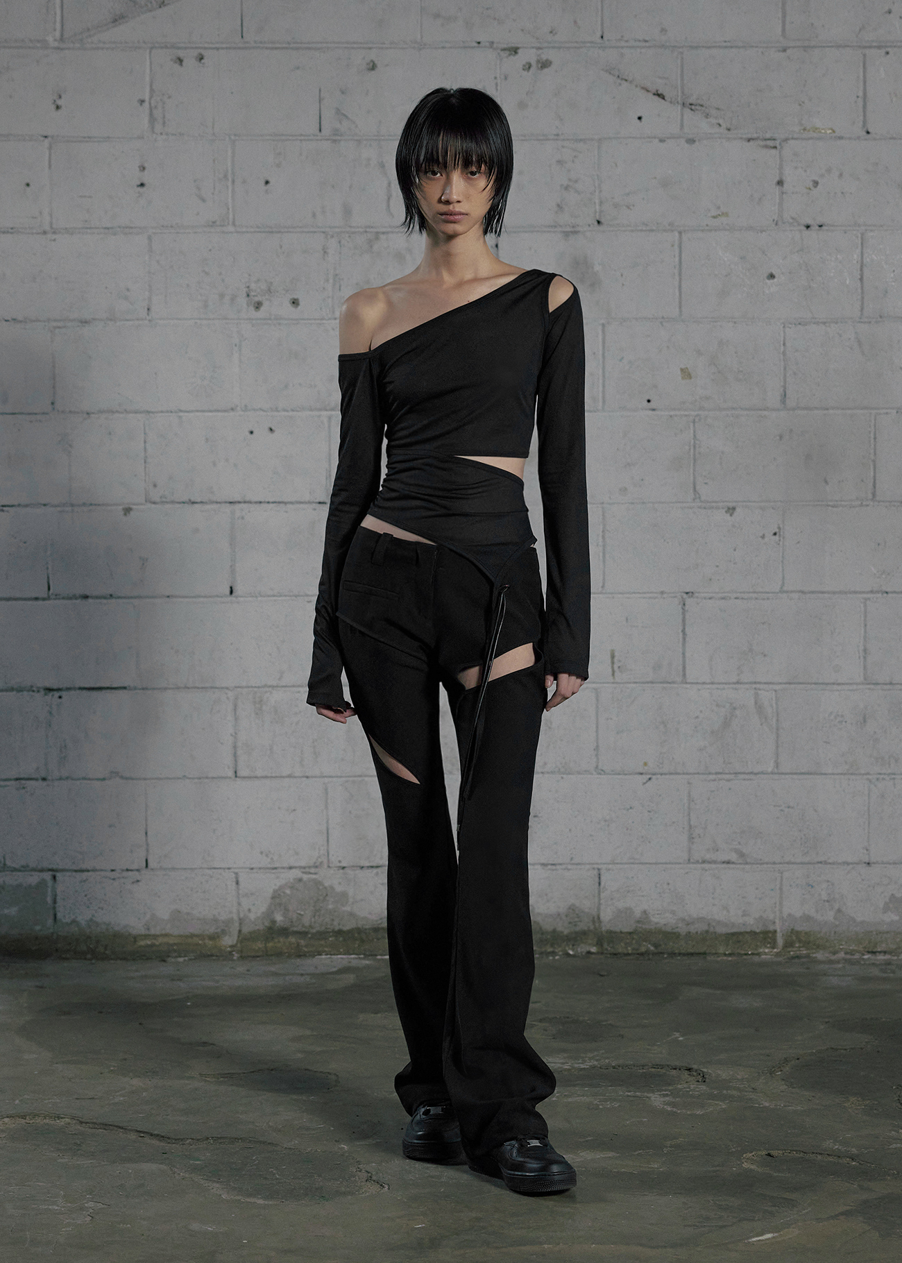 【BOHEMSEO】\"25SS\" LEG SLIT BOOTS CUT PANTS [正規品]