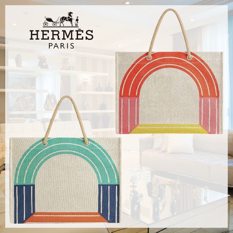【普段使いにも◎】HERMES《マイヨン・マラン》ビーチバッグ