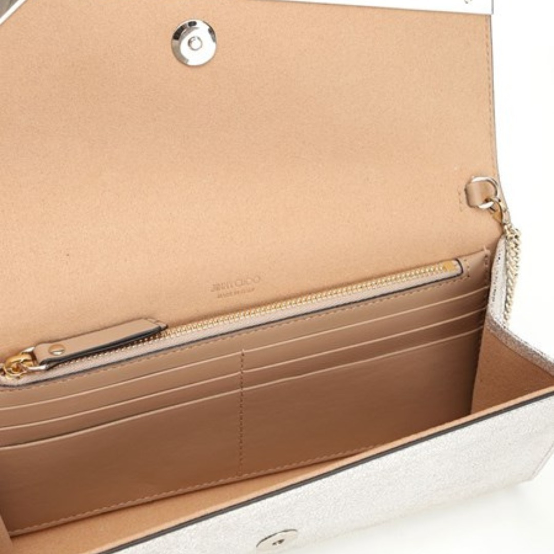 Jimmy Choo【関税送料込】Emmie グリッタークラッチ 送料関税込】JIMMY CHOO Emmie グリッター クラッチバッグ