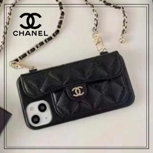 【大人っぽいブラック♡】CHANEL iPhone 15 Pro Max ケース