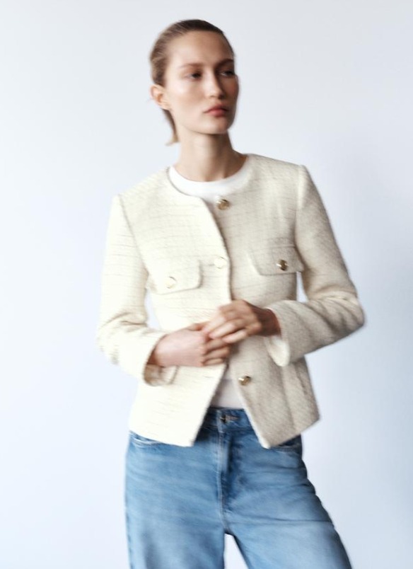 スペイン発送 ZARA ベルト構造ブレザー 上品カジュアル 今季新作 スペイン発送 ZARA ベルト構造ブレザー 上品カジュアル 今季新作