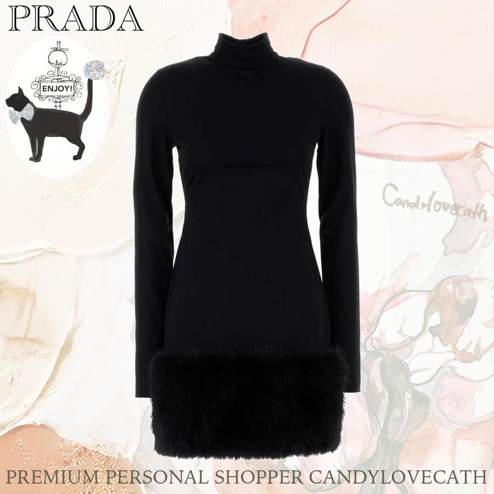 ワンピース PRADA Black Jersey Dress