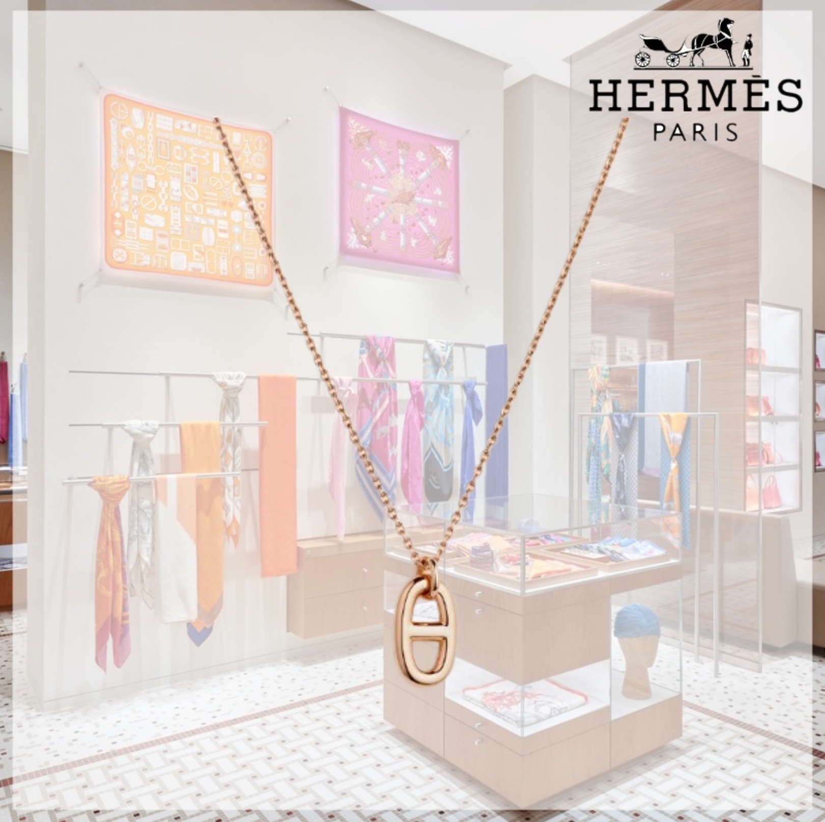 （直営店）ギフトにも♪ HERMES Farandole ペンダント スモール