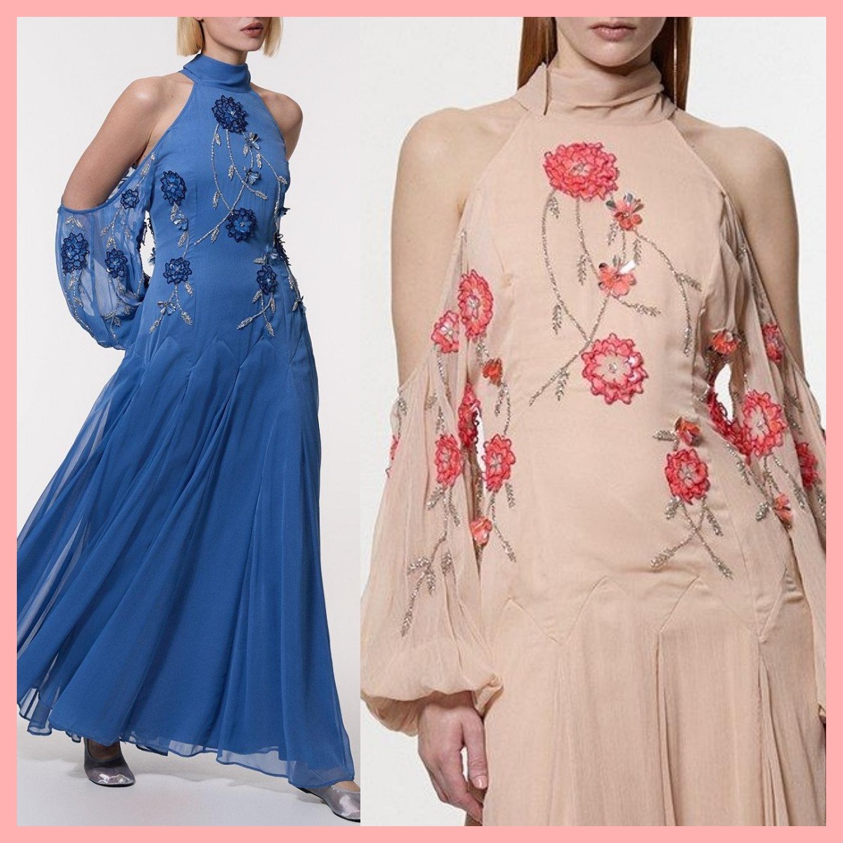 日本未入荷★Karen Millen オープンショルダーマキシドレス