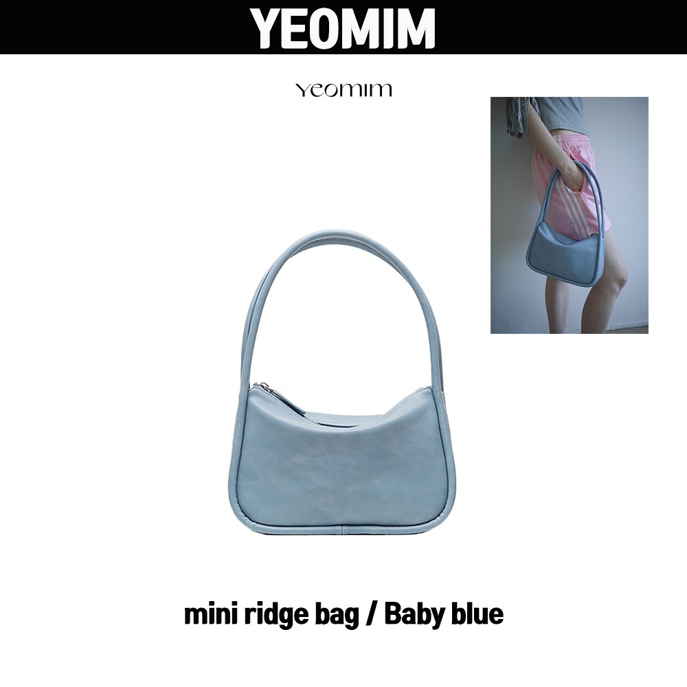 【YEOMIM】★人気★韓国★mini ridge bag★baby blue