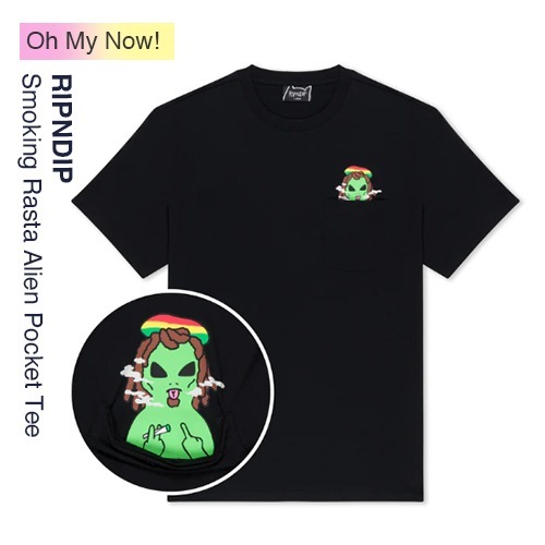 RIPNDIP スモーキングエイリアン ポケット Tシャツ