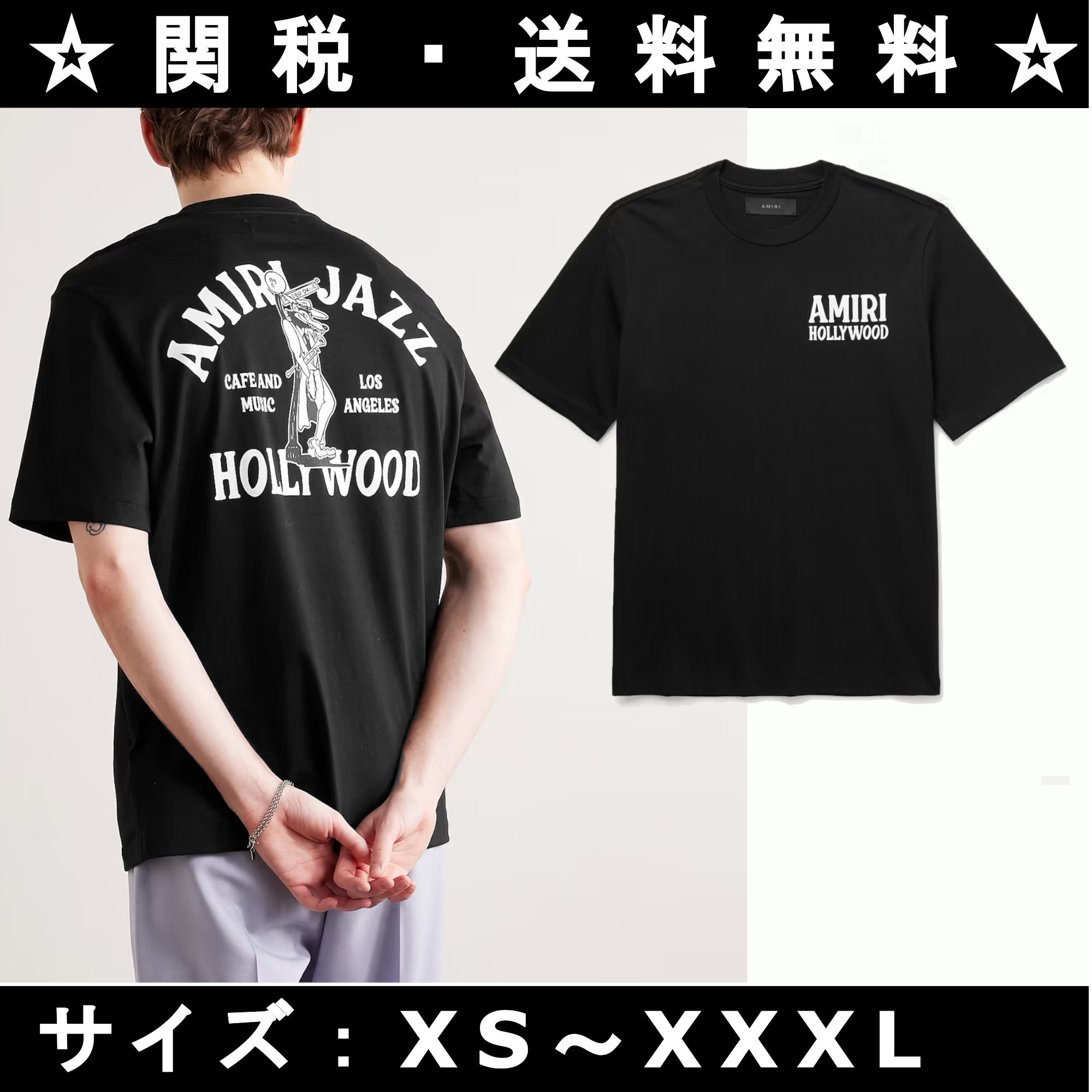 ☆AMIRI☆ アミリ ジャズ ウルフ コットン Tシャツ
