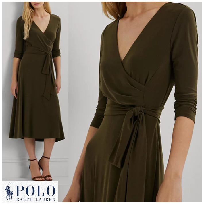 Ralph Lauren Vネック ワンピース
