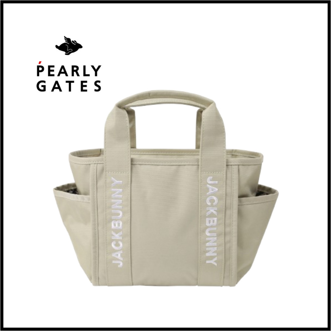 [PEARLY GATES] JACKBUNNY ロゴ トートバッグ BEIGE / 韓国発