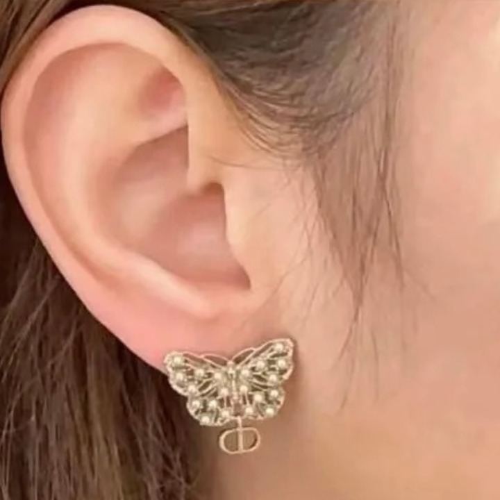 蝶×パール♡】DIOR ピアス