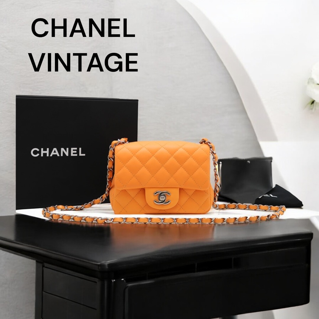 VINTAGE●CHANEL●シャネル クラシック ラムスキン ショルダー
