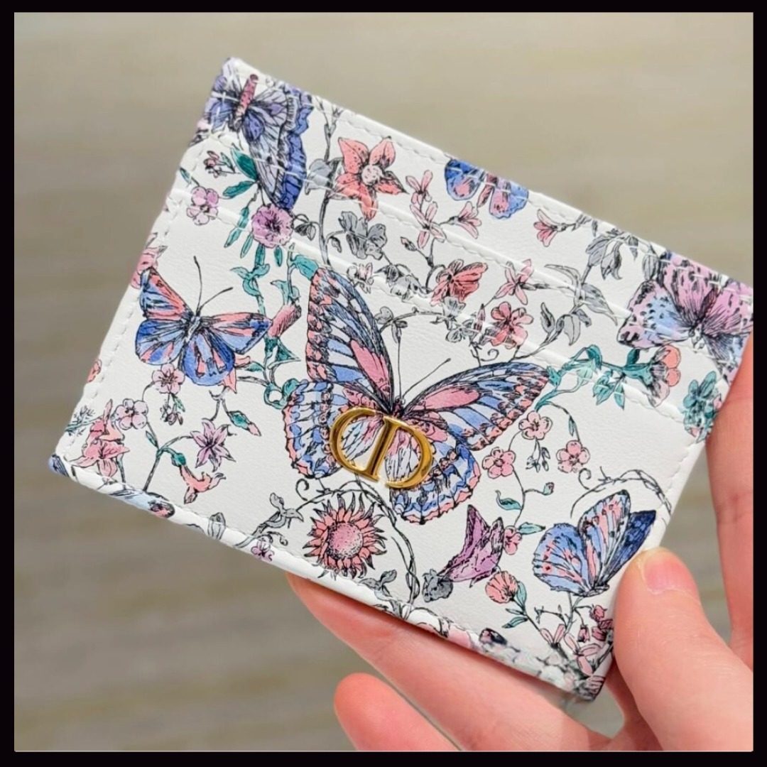 【カラフルで上品な蝶♪】 DIOR カードホルダー