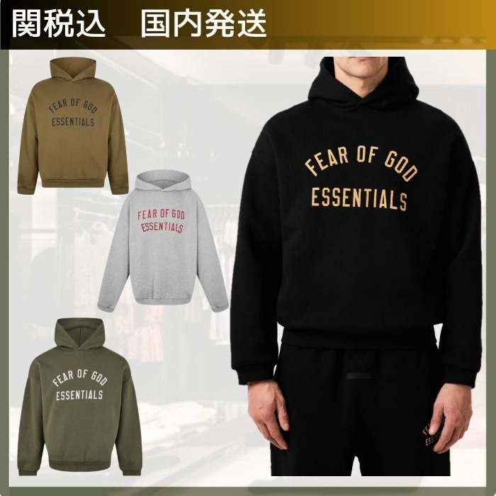 FEAR OF GOD ESSENTIALS/ロゴフリースパーカー