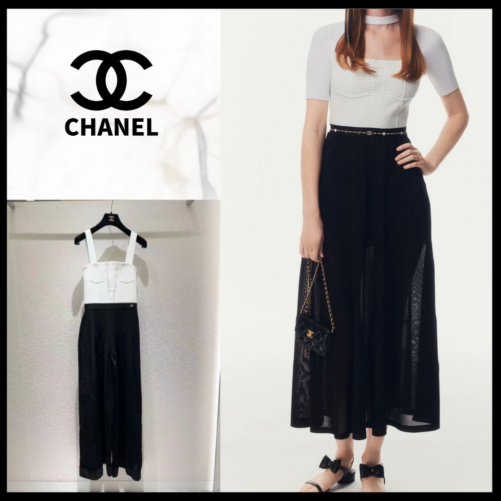 【CHANEL】1枚で決まる★バイカラー ワンピース
